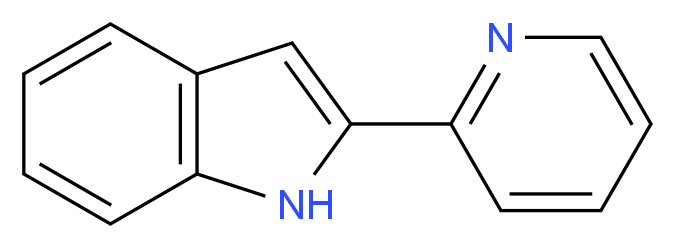 2-(Pyridin-2-yl)-1H-indole_分子结构_CAS_13228-40-5)