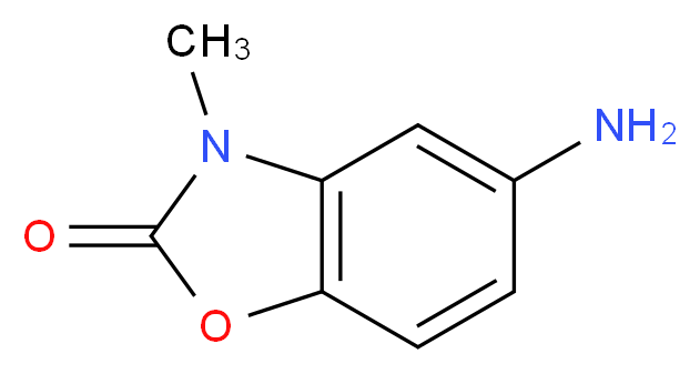 5-amino-3-methyl-2,3-dihydro-1,3-benzoxazol-2-one_分子结构_CAS_)