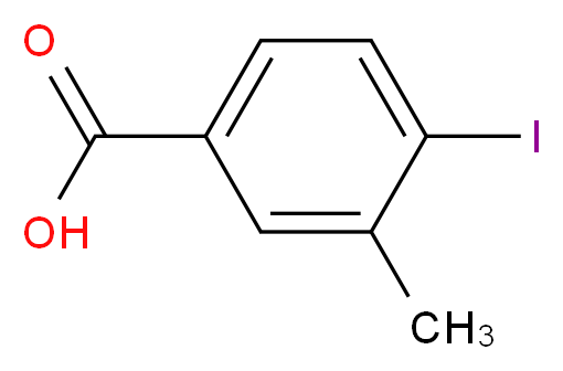 4-iodo-3-methylbenzoic acid_分子结构_CAS_52107-87-6