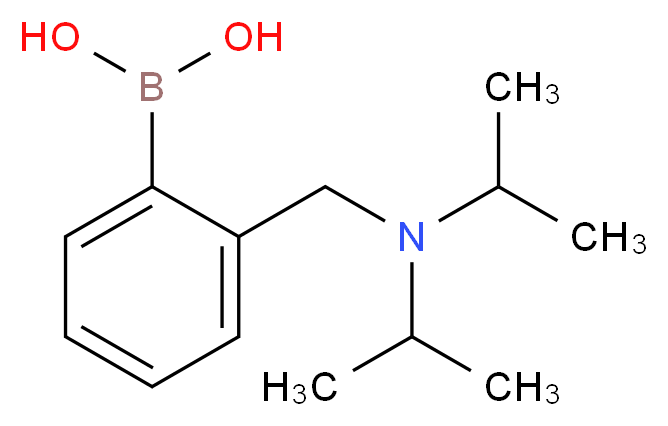 (2-{[bis(propan-2-yl)amino]methyl}phenyl)boronic acid_分子结构_CAS_95753-26-7