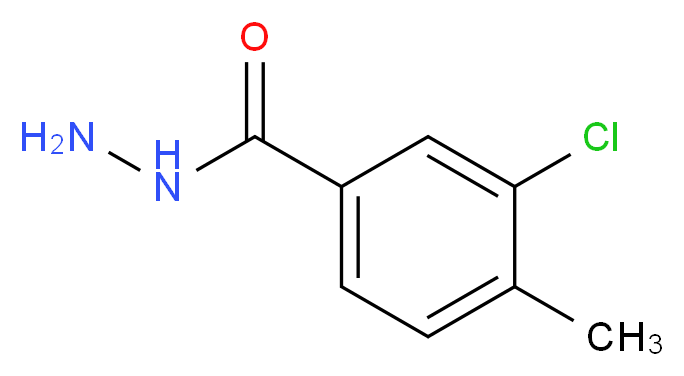 3-Chloro-4-methylbenzhydrazide_分子结构_CAS_72198-84-6)