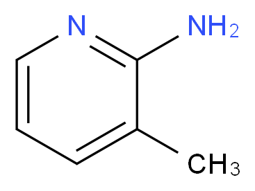 2-氨基-3-甲基吡啶_分子结构_CAS_1603-40-3)