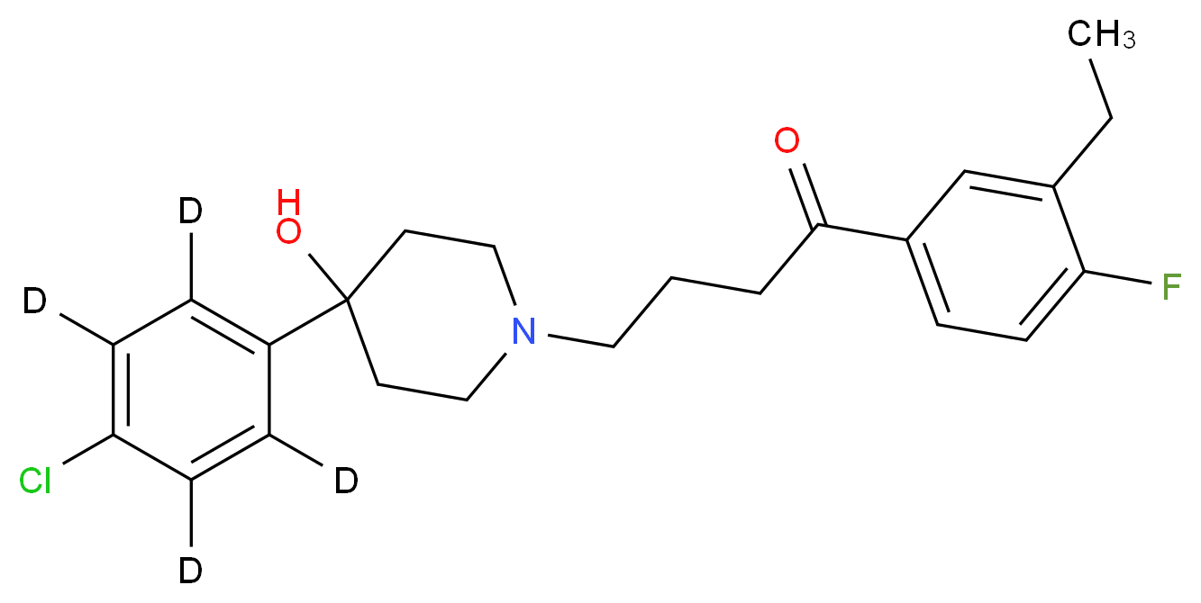 3-Ethyl Haloperidol-d4_分子结构_CAS_)