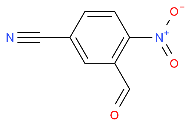 3-formyl-4-nitrobenzonitrile_分子结构_CAS_90178-82-8