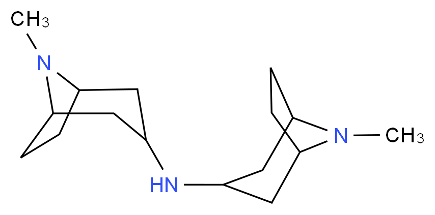 Bis-(8-methyl-8-aza-bicyclo[3.2.1]oct-3-yl)-amine_分子结构_CAS_)