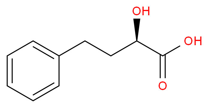 (R)-(-)-2-羟基-4-苯基丁酸_分子结构_CAS_29678-81-7)