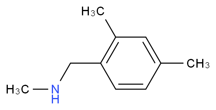 [(2,4-dimethylphenyl)methyl](methyl)amine_分子结构_CAS_766502-85-6