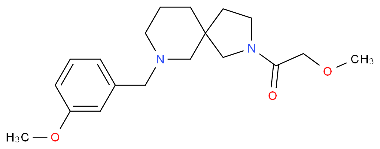 2-(methoxyacetyl)-7-(3-methoxybenzyl)-2,7-diazaspiro[4.5]decane_分子结构_CAS_)