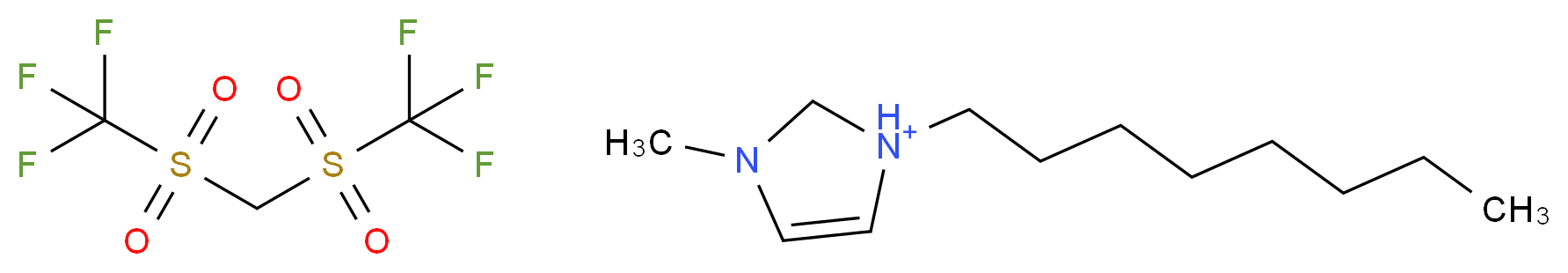 1-octyl-3-methyl-1h-imidazolium bis((trifluoromethyl)sulfonyl)methane salt_分子结构_CAS_916729-96-9)
