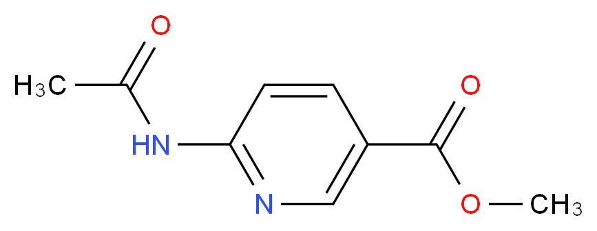 methyl 6-acetamidopyridine-3-carboxylate_分子结构_CAS_98953-23-2
