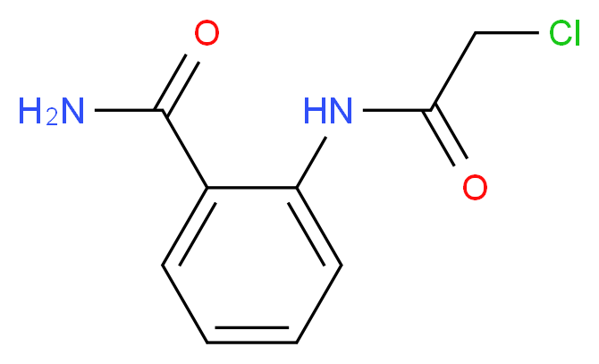 2-(2-chloroacetamido)benzamide_分子结构_CAS_21721-78-8