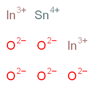 氧化铟锡溅射靶, 76.2mm (3.0in) 直径 x 6.35mm (0.25in) 厚_分子结构_CAS_50926-11-9)
