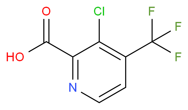 3-Chloro-4-(trifluoromethyl)-2-pyridinecarboxylic acid_分子结构_CAS_)