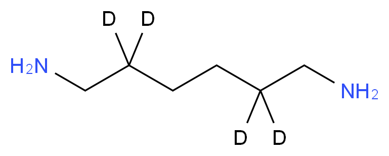 1,6-二氨基己烷-2,2,5,5-d4_分子结构_CAS_115797-51-8)