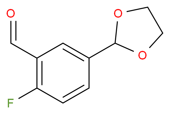 5-(1,3-DIOXOLAN-2-YL)-2-FLUOROBENZALDEHYDE_分子结构_CAS_)