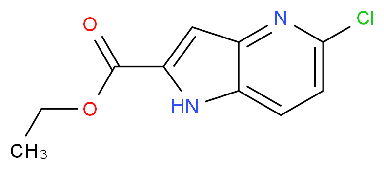 Ethyl 5-chloro-1H-pyrrolo-[3,2-b]pyridine-2-carboxylate_分子结构_CAS_800401-62-1)