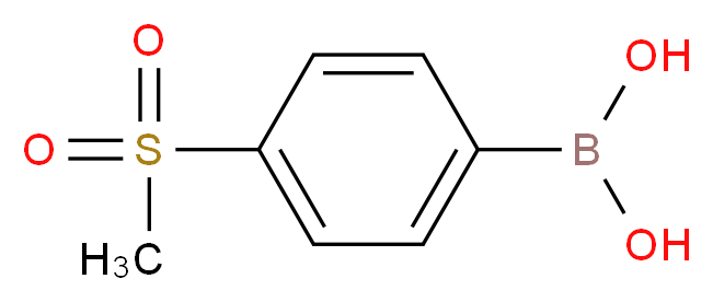 4-(Methanesulfonyl)phenylboronic acid_分子结构_CAS_149104-88-1)