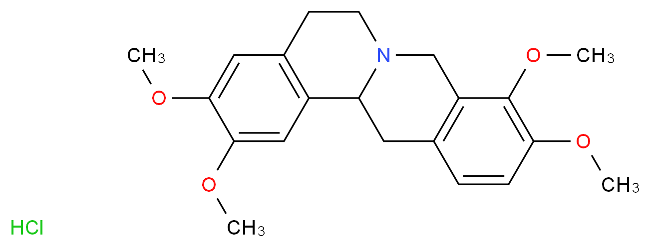 3,4,10,11-tetramethoxy-7,8,12b,13-tetrahydro-5H-6-azatetraphene hydrochloride_分子结构_CAS_6024-85-7