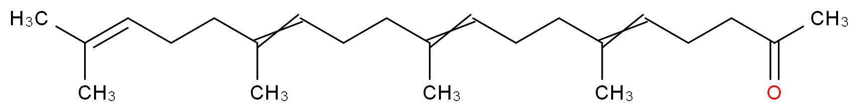 6,10,14,18-tetramethylnonadeca-5,9,13,17-tetraen-2-one_分子结构_CAS_6809-52-5