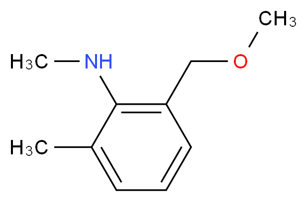 2-(methoxymethyl)-N,6-dimethylaniline_分子结构_CAS_941294-11-7