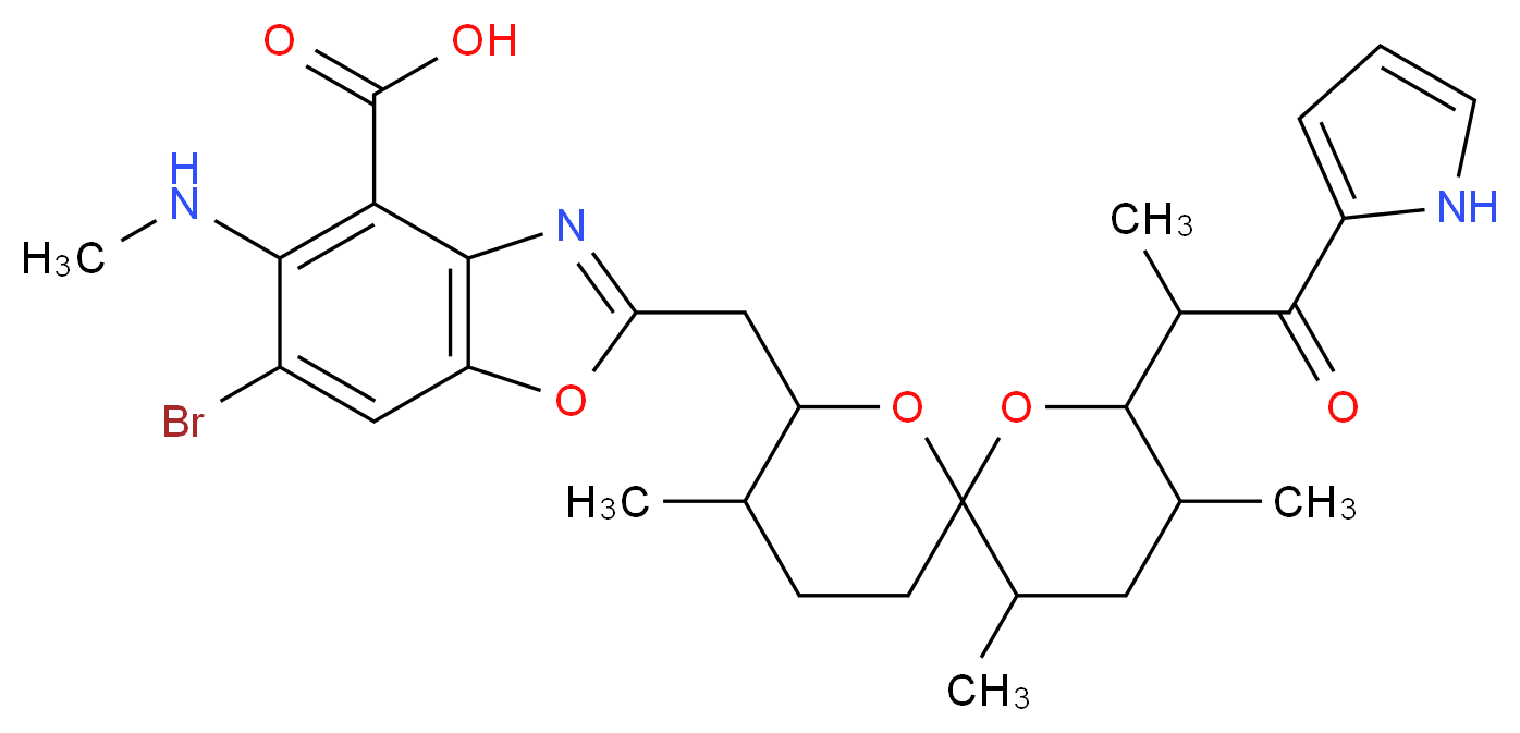 4-BROMO-CALCIUM IONOPHORE A23187 FREE ACID_分子结构_CAS_76455-82-8)