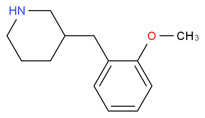 3-(2-METHOXY-BENZYL)-PIPERIDINE_分子结构_CAS_420137-10-6)